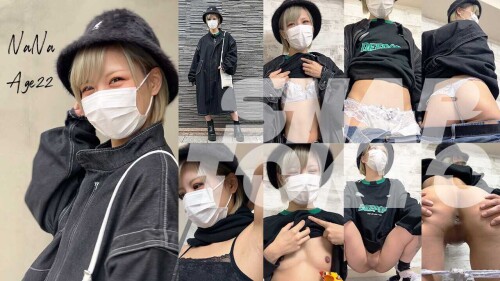 ＃15【NANA 22歳】オーバーサイズのデニムコート×モフモフのバケハでワンランク上のモノクロコーデのNANAちゃん😎